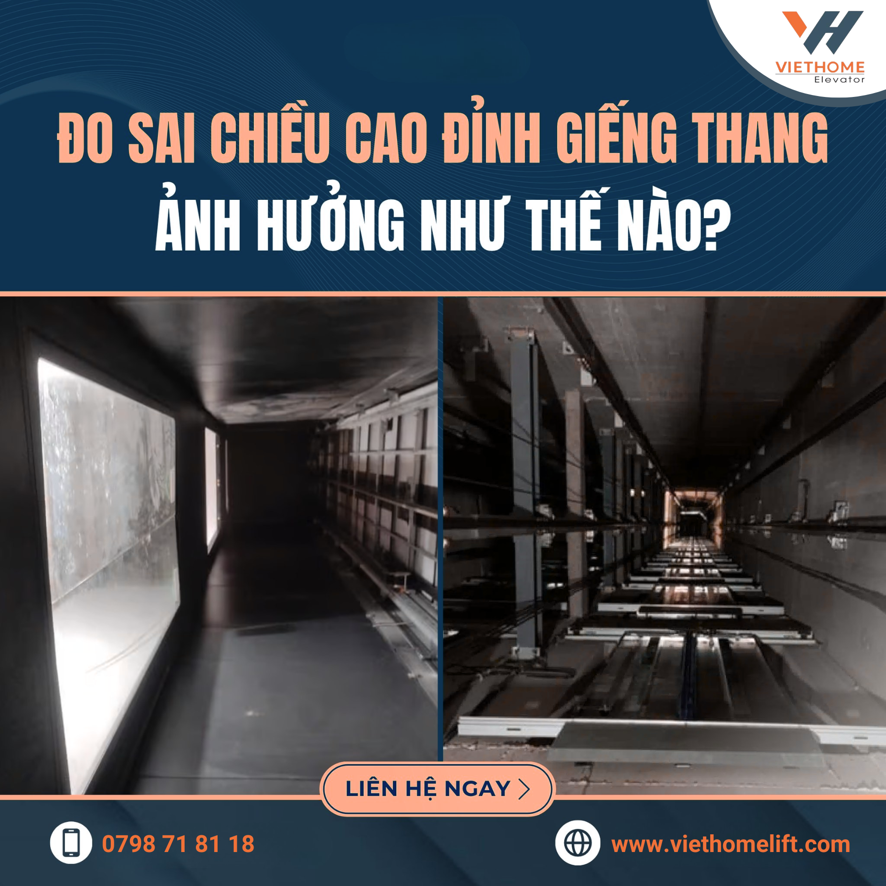 Đo Sai Chiều Cao Đỉnh Giếng Thang Máy – Hậu Quả Không Nhỏ Như Bạn Nghĩ!