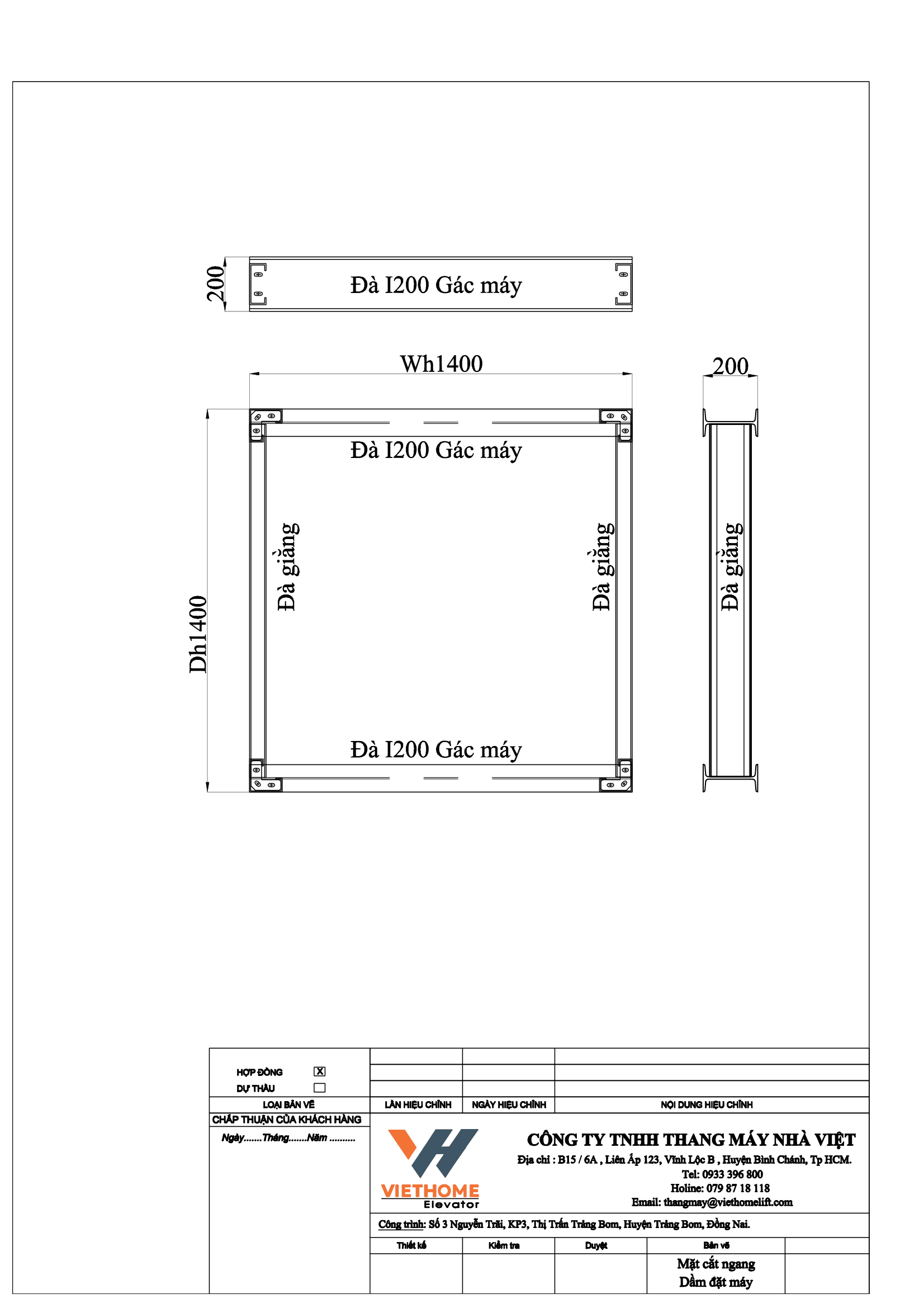 Bản Vẽ Thang Máy Tải Khách – Cấu Trúc Chuẩn Để Thi Công An Toàn