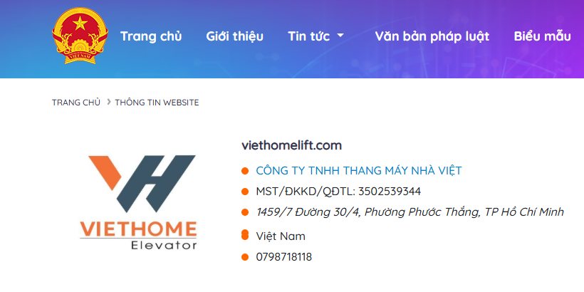 THÔNG BÁO: WEBSITE ĐÃ ĐĂNG KÝ BỘ CÔNG THƯƠNG